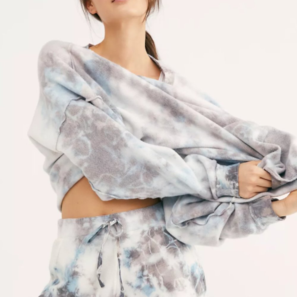 Free People Kelly Washed Set Tie Dye Lounge - Picture 2 of 12
